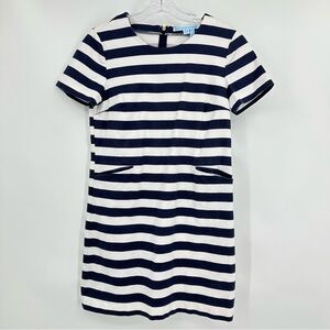 Draper James Navy Striped Nautical lMini Dress Size 6 ALTERED